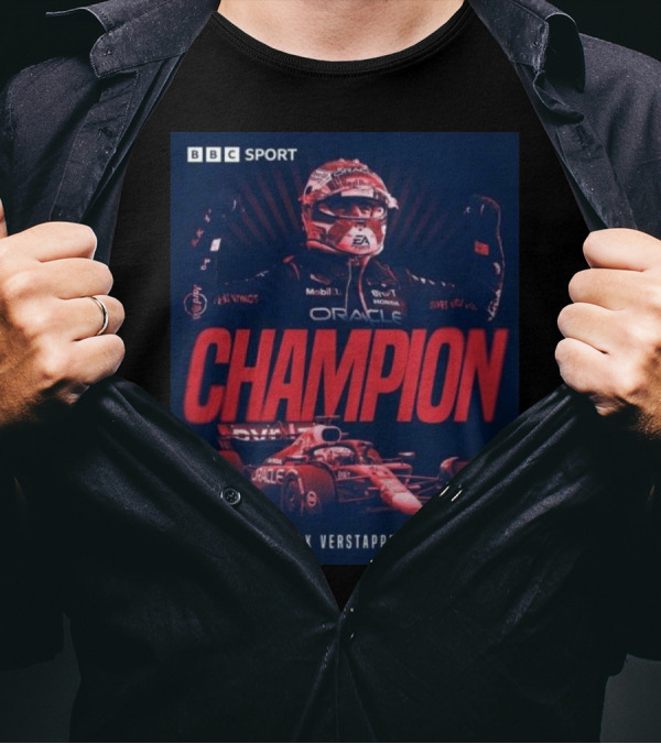 BBC Sport Max Verstappen Champion Oracle Racing T-Shirt