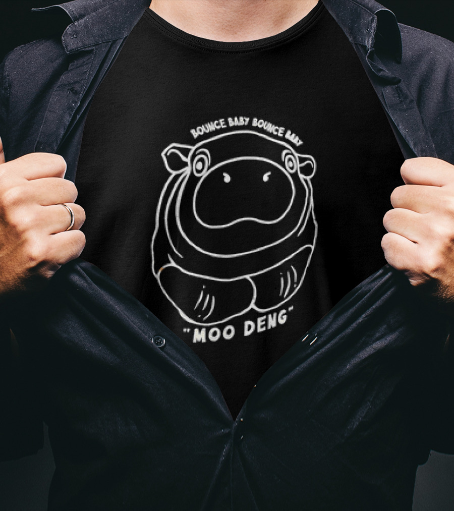 Moo Deng Bounce Baby Bounce Baby Hippo T-Shirt