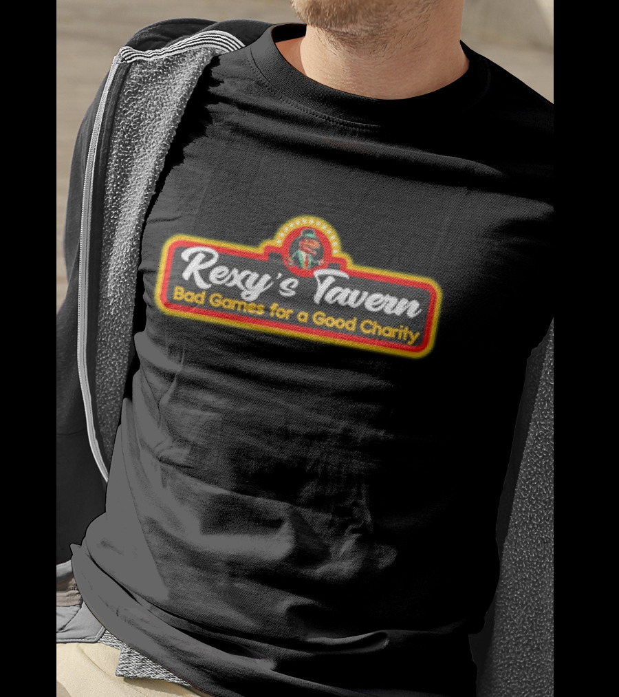 Rexy’s Tavern Bad Games For A Good Charity T-Shirt