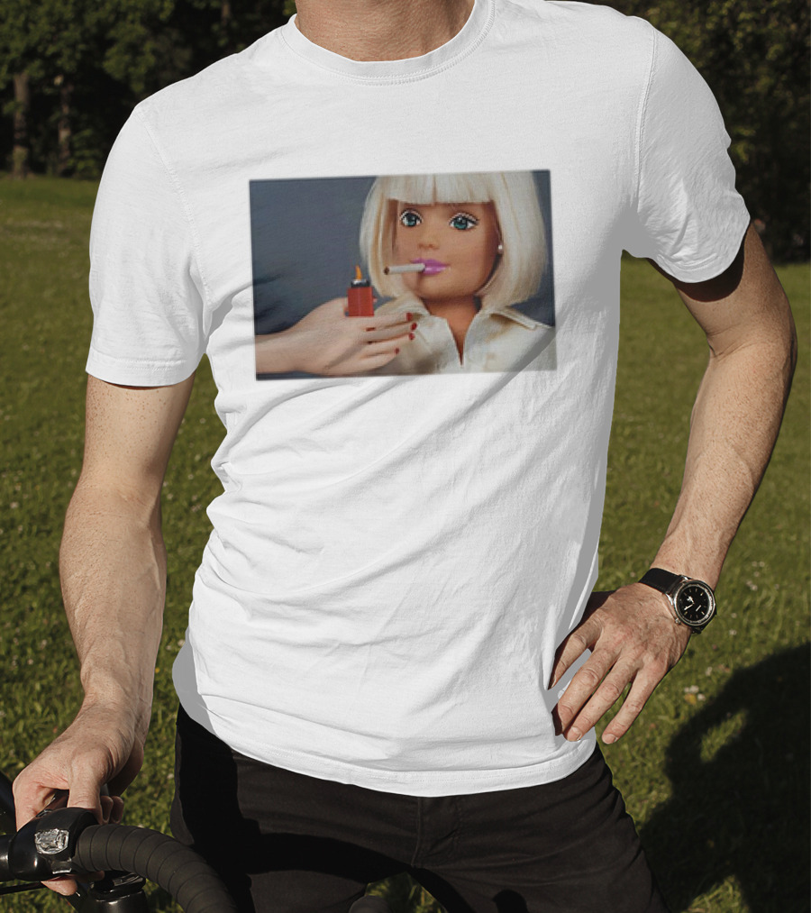 Barbie Smoking Cigarettes Doll With Lighter T-Shirt