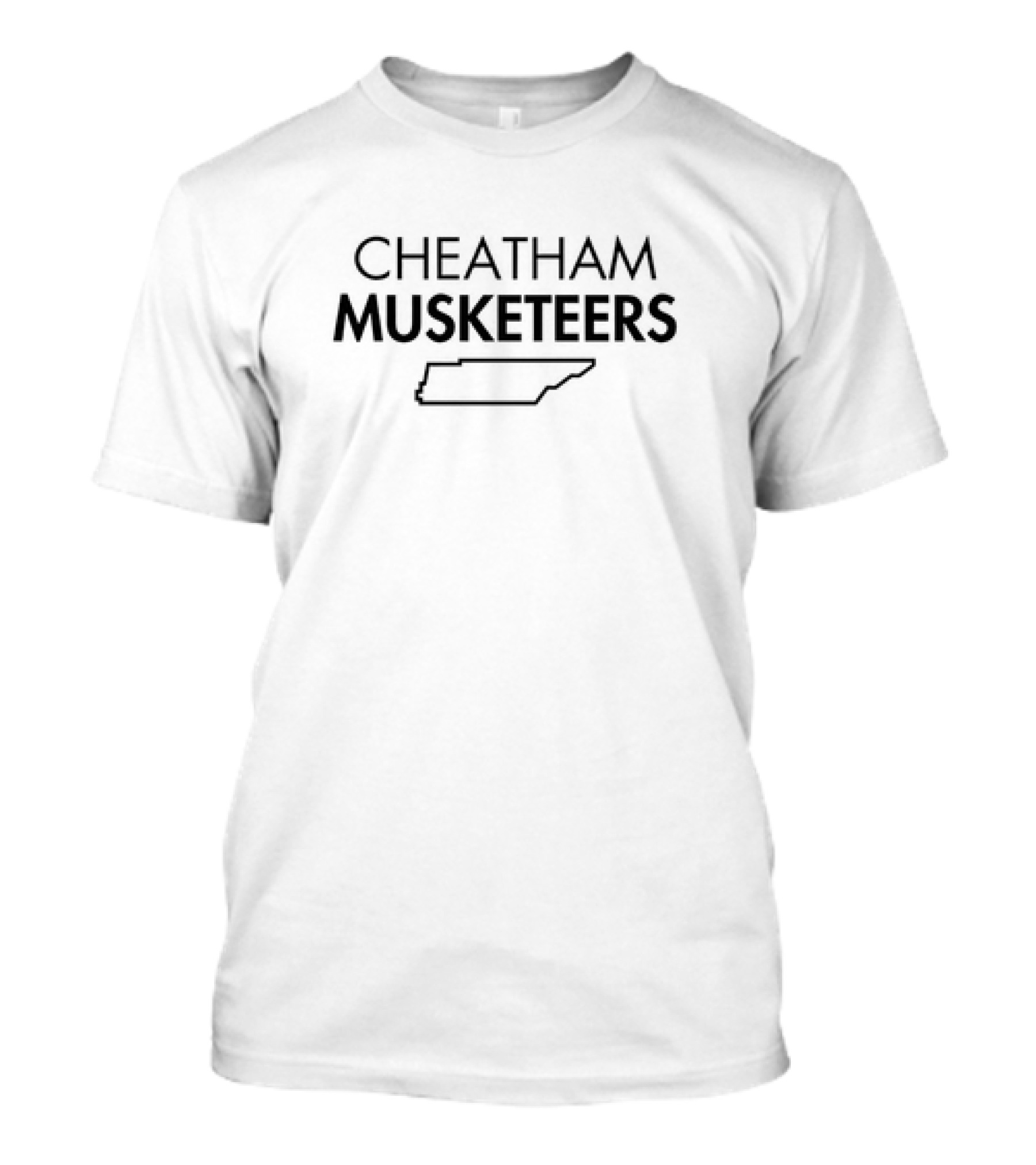 Cheatham Musketeers Tennessee Outline T-Shirt