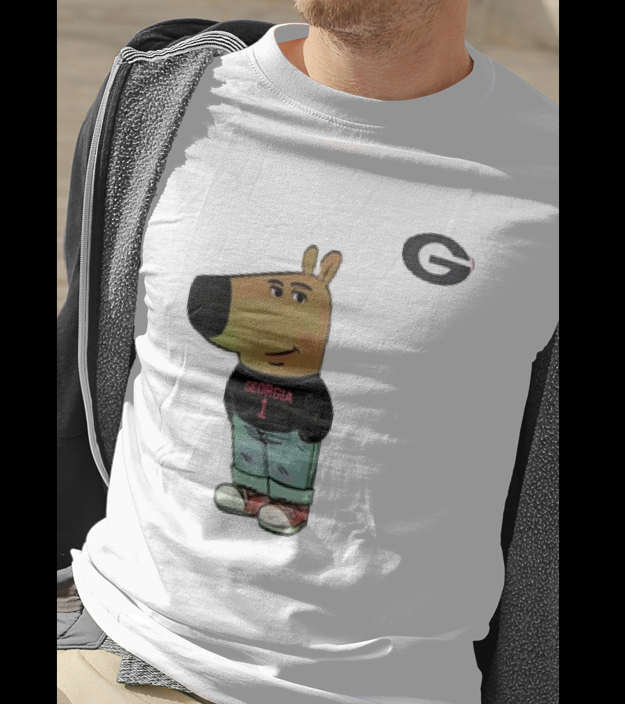 Georgia Bulldogs I Am Just A Chill Guy G Logo Cartoon Character T-Shirt