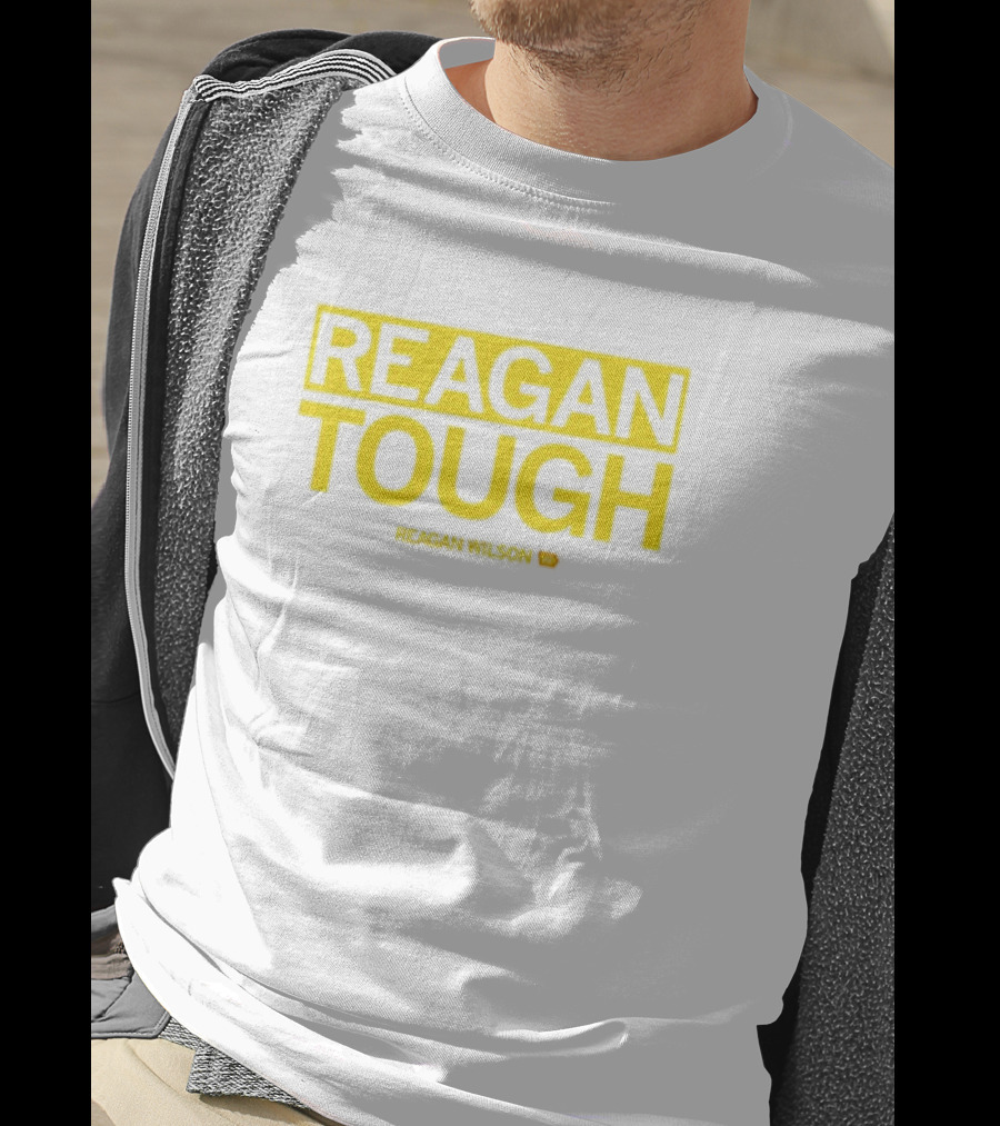 Reagan Wilson Reagan Tough Yellow Block Text T-Shirt