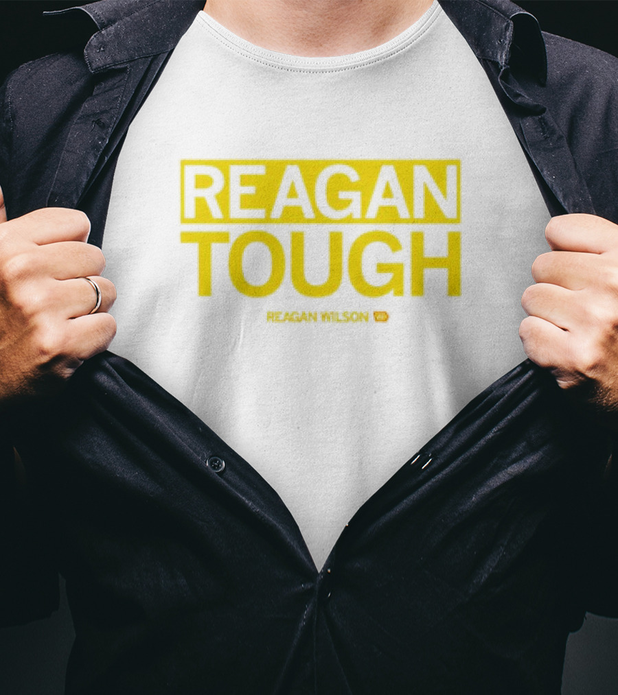 Reagan Wilson Reagan Tough Yellow Block Text T-Shirt
