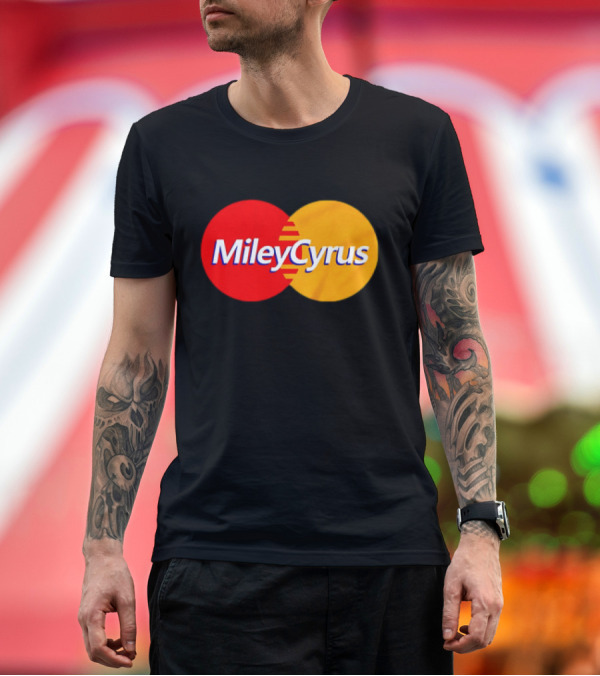 Premium T-Shirt: Miley Cyrus Mastercard T-Shirt Miley Cyrus Mastercard T-Shirt