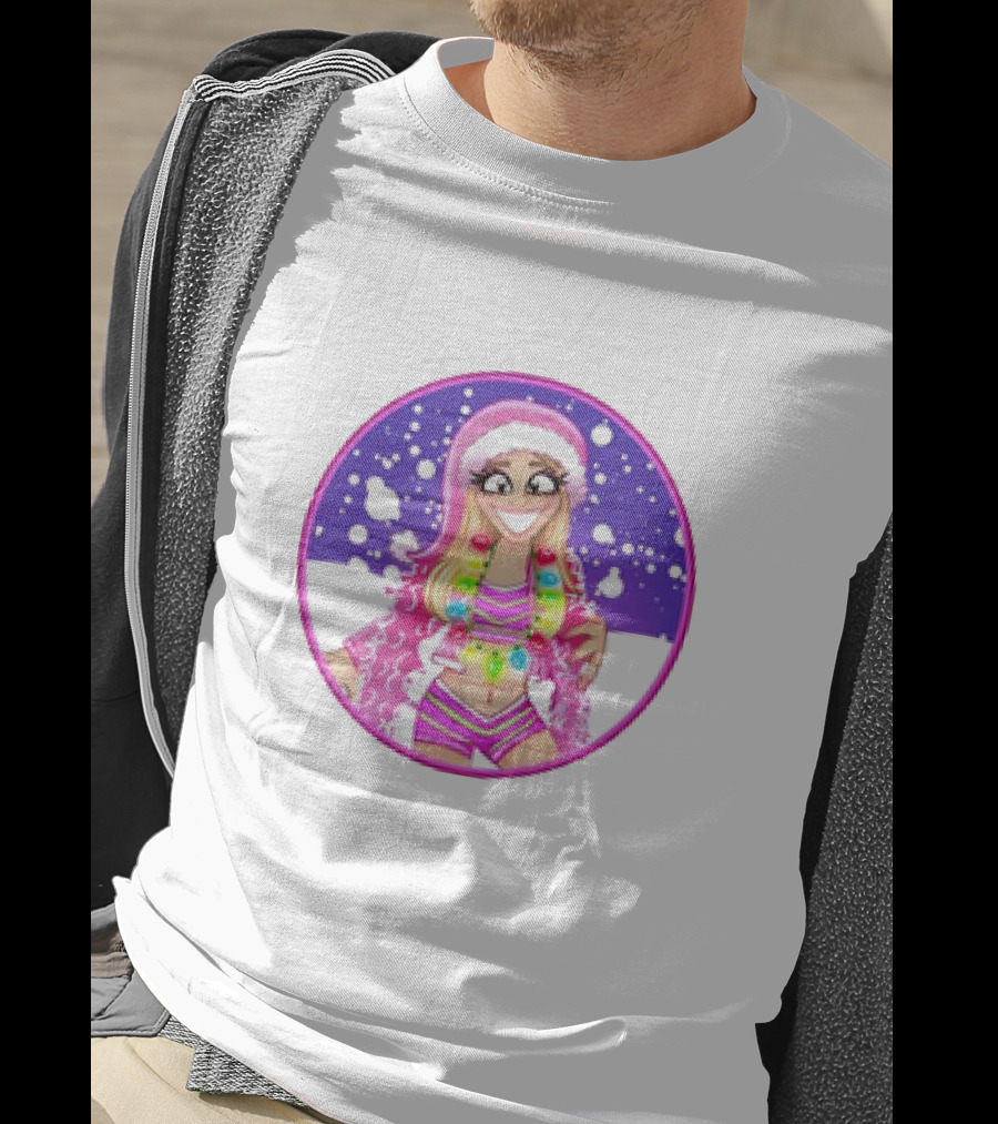 Brittnie Brooks Merry Brittmas Cartoon Holiday T-Shirt