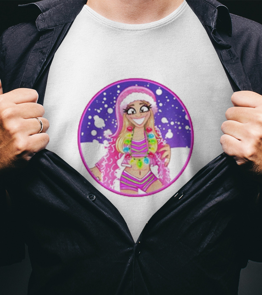 Brittnie Brooks Merry Brittmas Cartoon Holiday T-Shirt