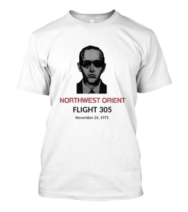 DB Cooper Northwest Orient Flight 305 Hijacking November 24 1971 Retro Aviation Mystery T-Shirt