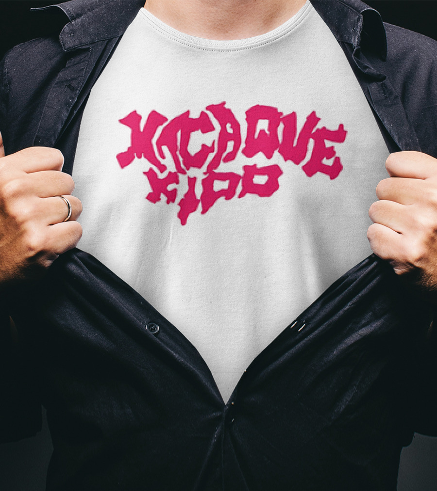 Macaque Kido Bold Pink Text T-Shirt