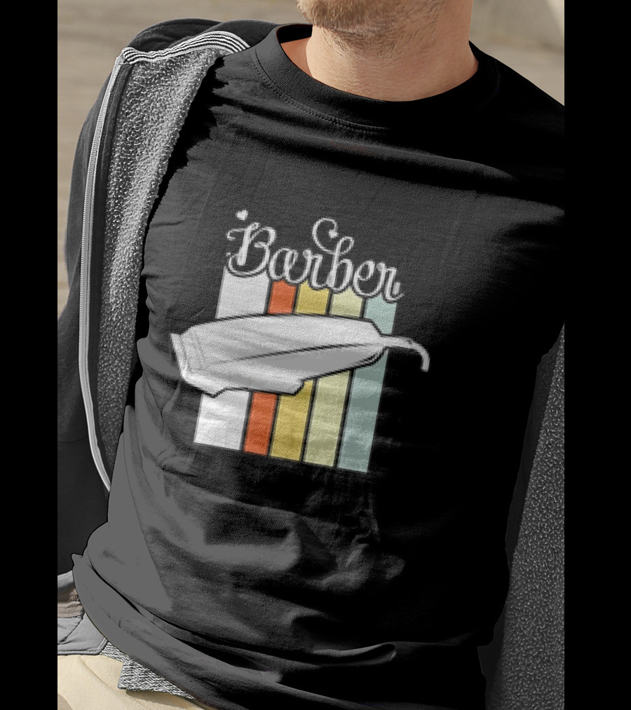 Barber Clippers Retro T-Shirt