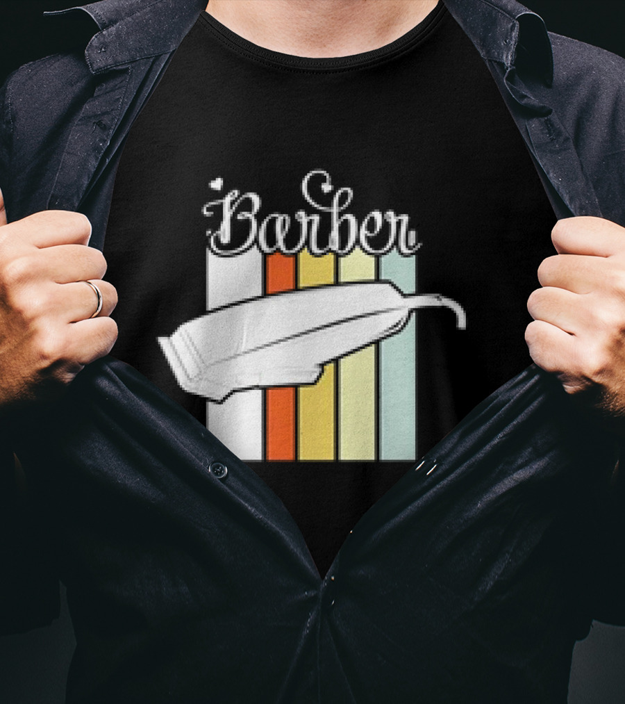 Barber Clippers Retro T-Shirt