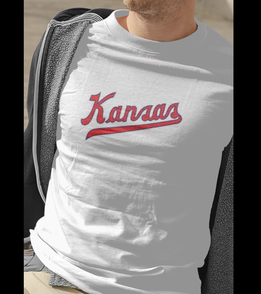 Kansas Jayhawks Red Script T-Shirt