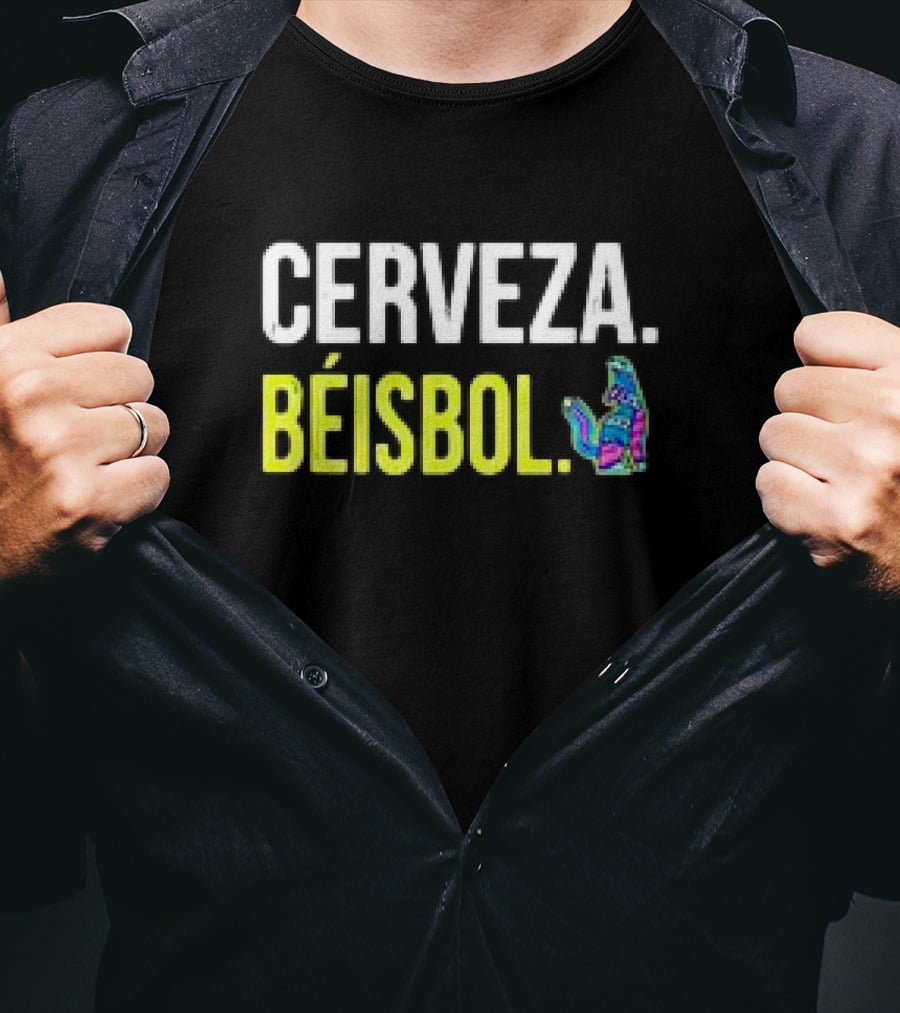 108 Stitches Cerveza Beisbol Soñadores Hillsboro Hops Cerveza Béisbol T-Shirt