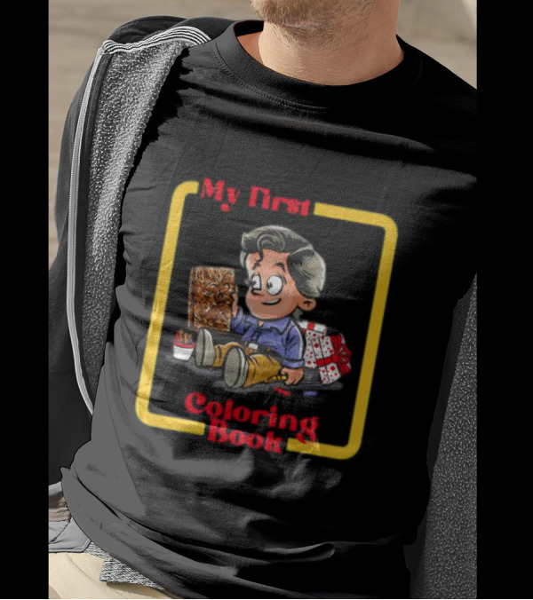 My First Coloring Book Ash Williams Necronomicon Ex-Mortis T-Shirt