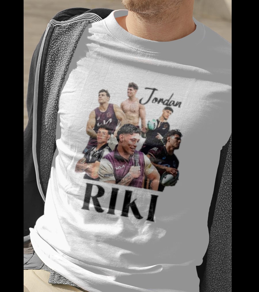 Jordan Riki Collage Football Images T-Shirt