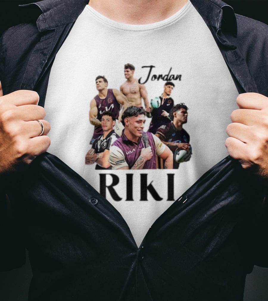 Jordan Riki Collage Football Images T-Shirt