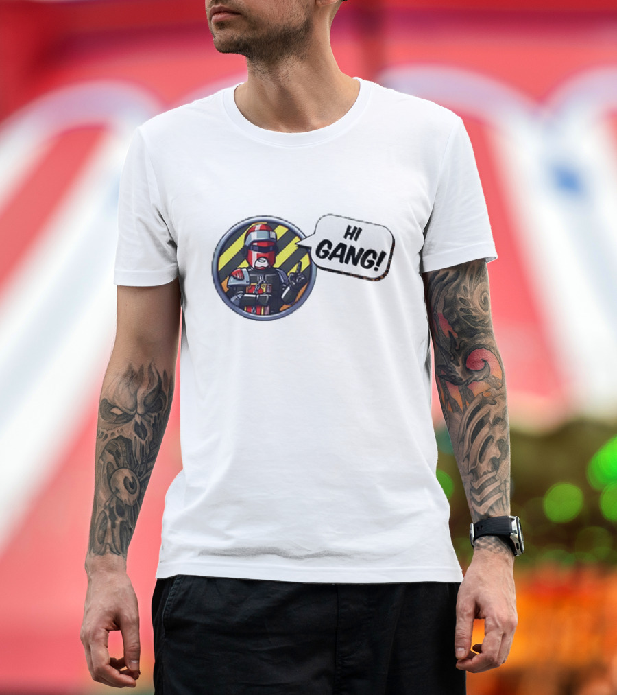 Arbitor Ian Hi Gang Iconic Armor Speech Bubble T-Shirt