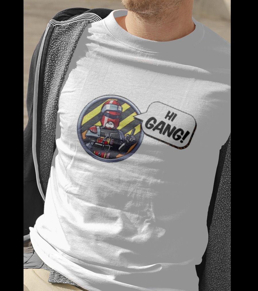 Arbitor Ian Hi Gang Iconic Armor Speech Bubble T-Shirt