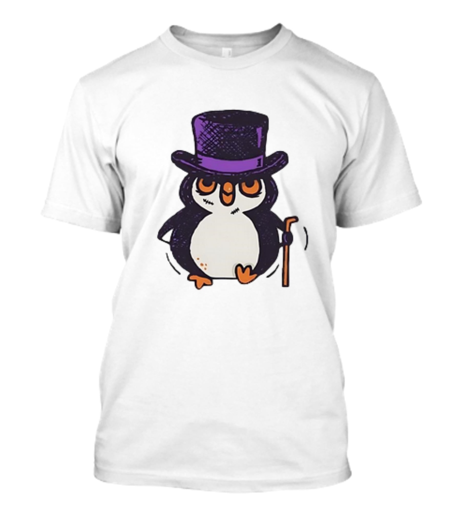 Penguin In A Top Hat With A Cane The Penguin T-Shirt