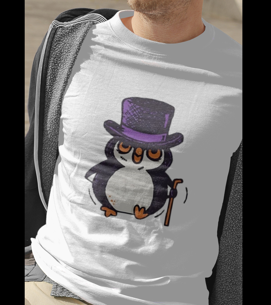 Penguin In A Top Hat With A Cane The Penguin T-Shirt