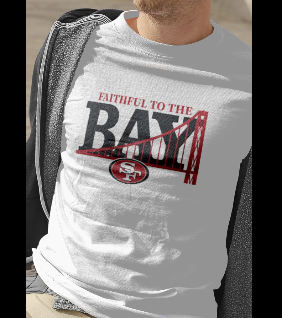 Faithful To The Bay San Francisco 49ers SF Logo Bridge T-Shirt