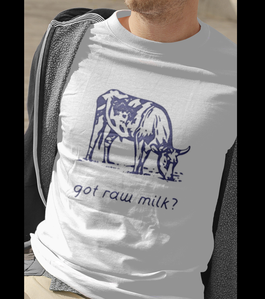 Got Raw Milk? Cow Illustration Turning Point USA T-Shirt