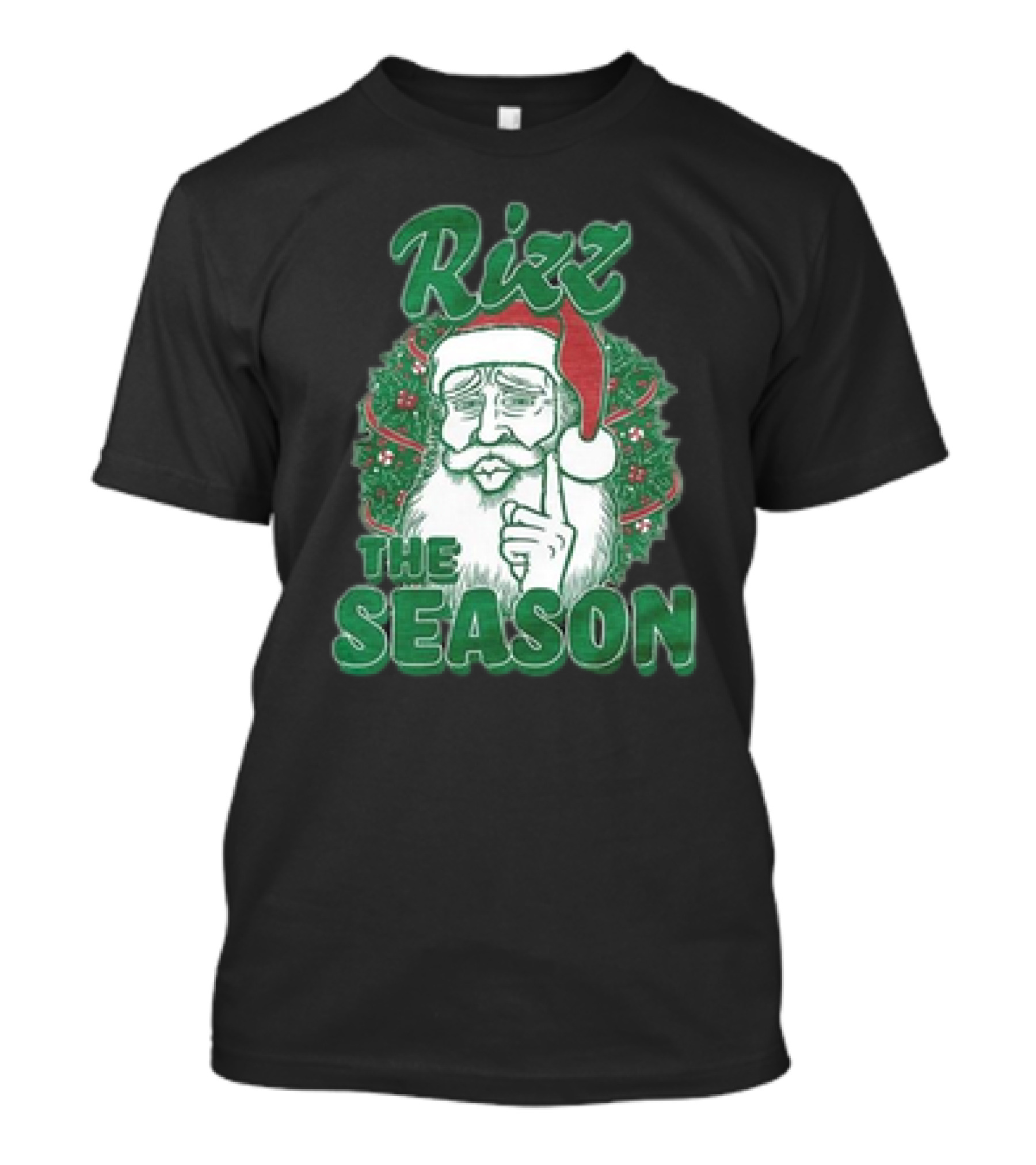 Rizz The Season Christmas Santa Benson Meme T-Shirt