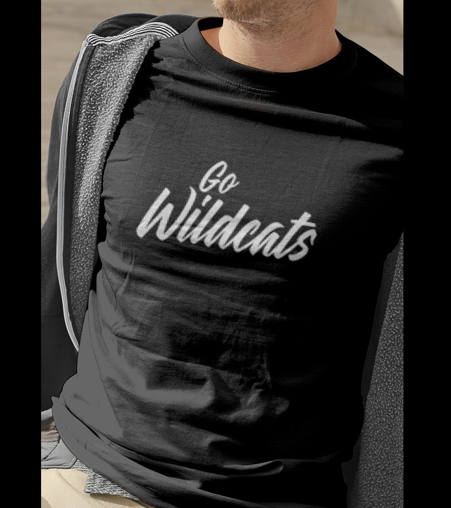 Go Wildcats Team Spirit Bold White Script T-Shirt
