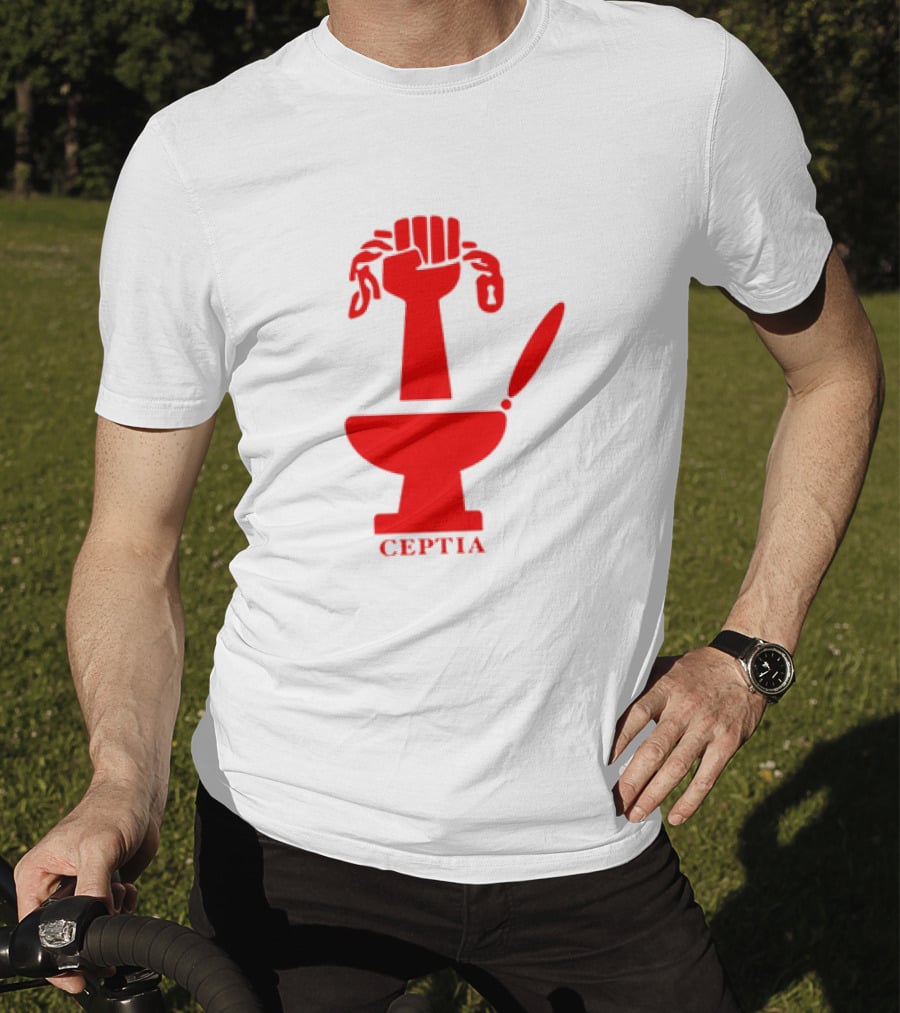 CEPTIA Committee To End Pay Toilets In America Red Fist And Toilet T-Shirt