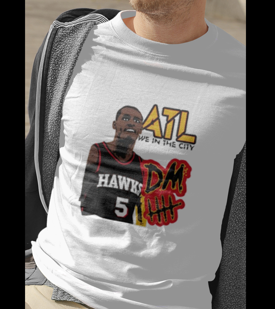 ATL DM5 We In The City Hawks Basketball T-Shirt