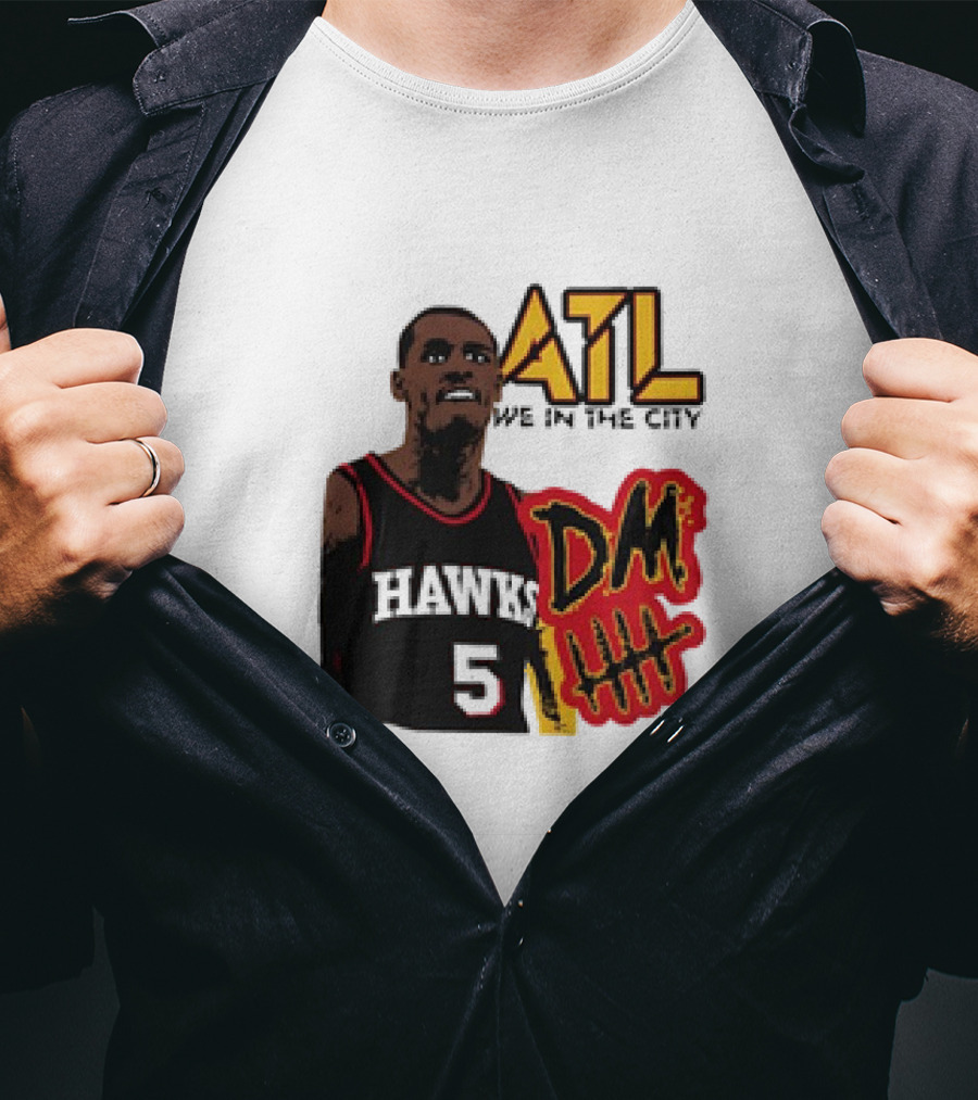 ATL DM5 We In The City Hawks Basketball T-Shirt