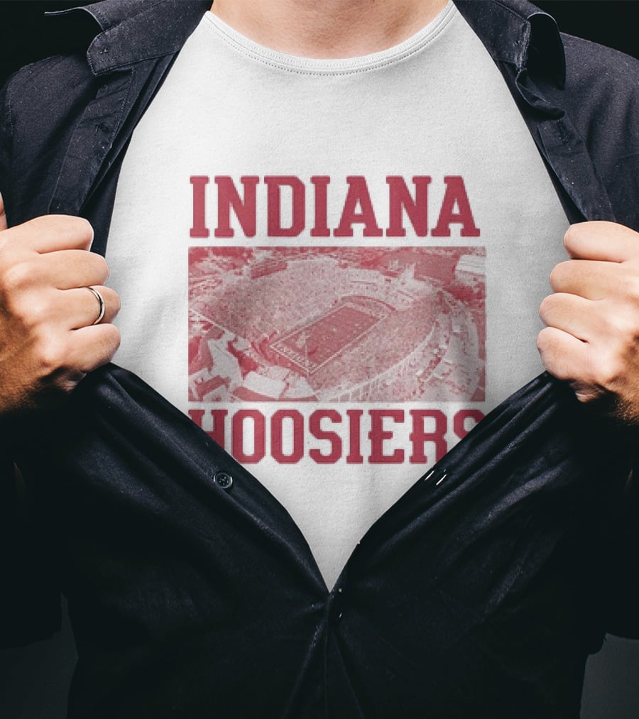 Indiana Hoosiers Stadium Aerial View T-Shirt