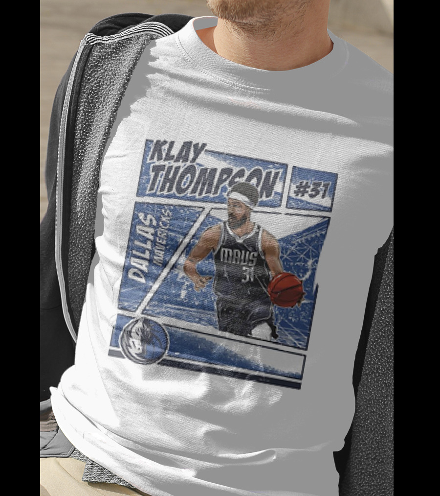 Klay Thompson Dallas Mavericks #31 NBA Basketball Comic Vintage T-Shirt