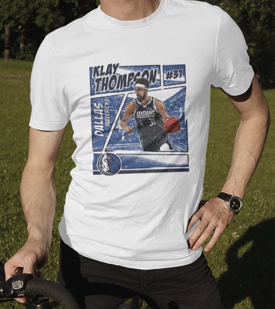 Klay Thompson Dallas Mavericks #31 NBA Basketball Comic Vintage T-Shirt