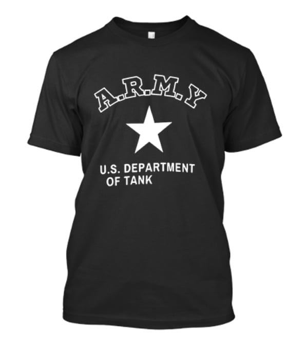 A.R.M.Y U.S. Department Of Tank Star Motif T-Shirt