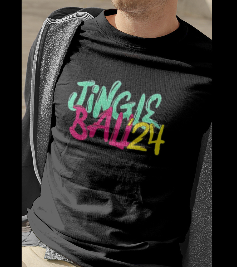 Jingle Ball 24 Colorful Typography T-Shirt