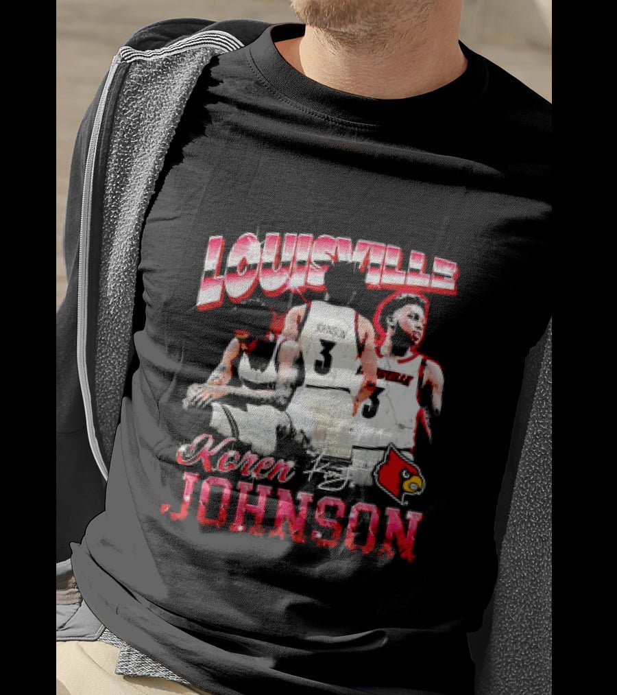 Louisville Cardinals Koren Johnson Basketball T-Shirt