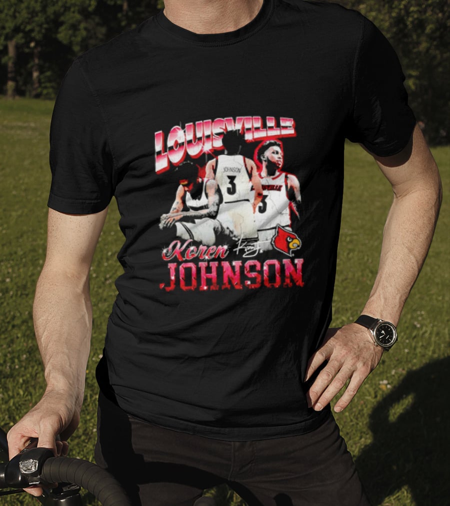 Louisville Cardinals Koren Johnson Basketball T-Shirt