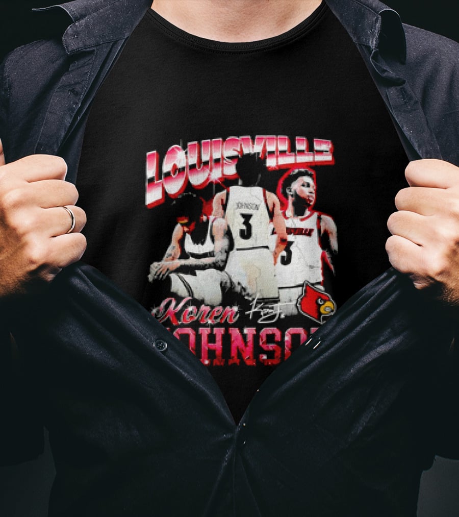 Louisville Cardinals Koren Johnson Basketball T-Shirt