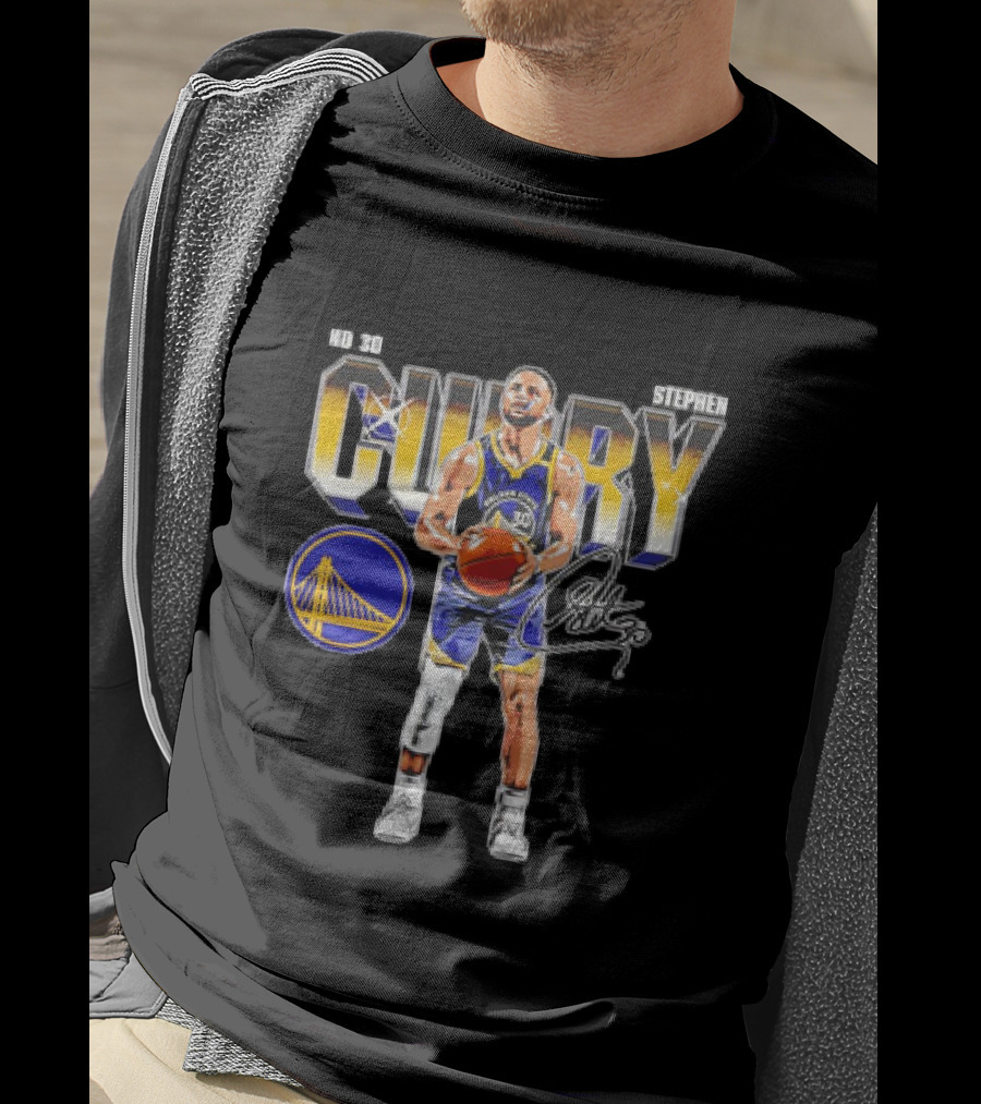 Stephen Curry No 30 Golden State Warriors NBA Signature Vintage Basketball T-Shirt