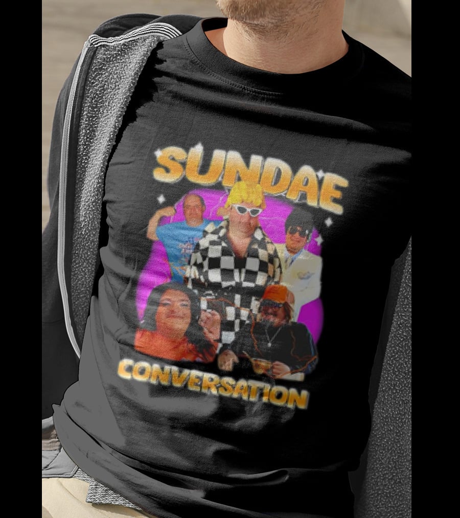 Sundae Conversation Glenny Balls Vibrant Group Montage T-Shirt