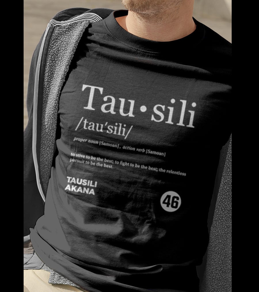 Tau Sili Samoan Strive To Be The Best Tausili Akana 46 Vintage Dictionary T-Shirt