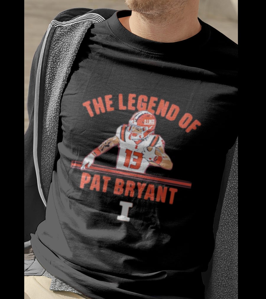 The Legend Of Pat Bryant Illinois No. 13 Football Player T-Shirt