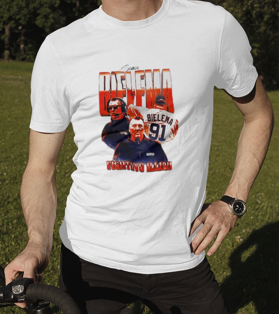 Coach Bielema 91 Fighting Illini T-Shirt
