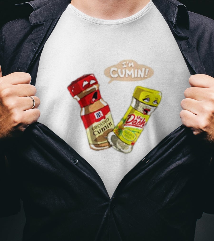 I'm Cumin Cartoon Meme Spice Bottles T-Shirt