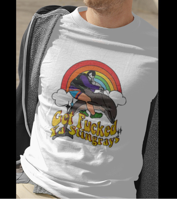 Powerfish Get F Ya Stingrays Rainbow Rider T-Shirt