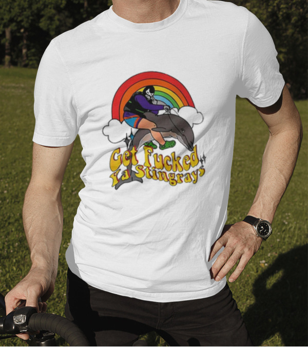 Powerfish Get F Ya Stingrays Rainbow Rider T-Shirt