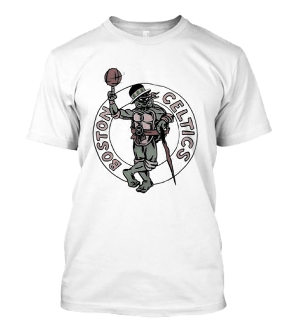 Joe Mazzulla Ninja Turtles Boston Celtics Crossover T-Shirt