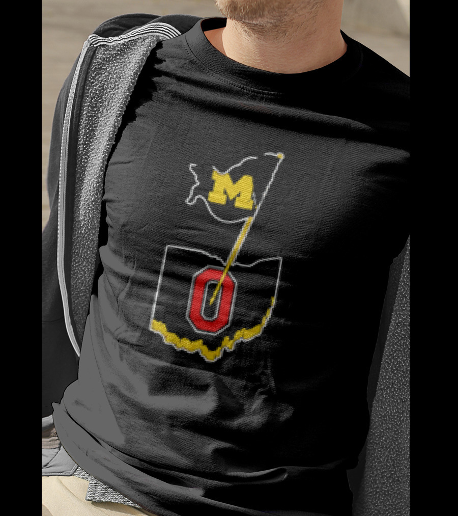 Michigan M Flag Ohio Map O Premium T-Shirt