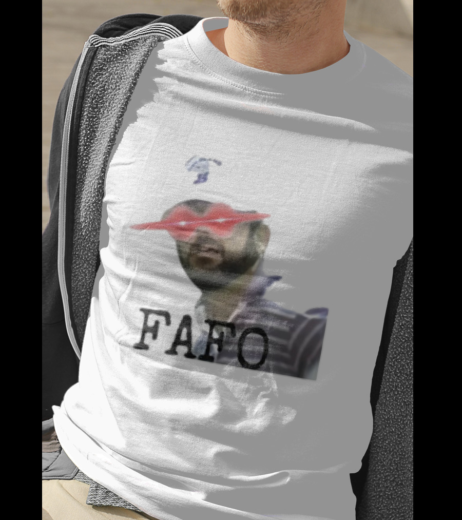 Gary Plauche FAFO PWYD Red Laser Eyes T-Shirt